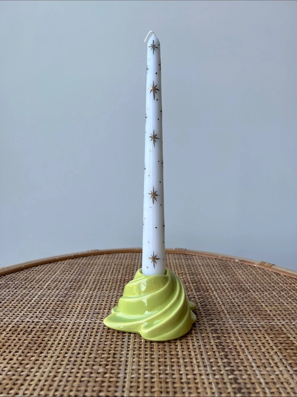Vintage Ceramic Candle Holder Unique Decor